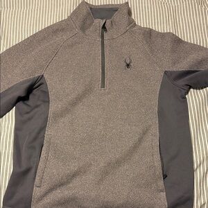 Men's Gray Zip Up Sweater
